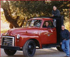 Old Red, the flatbed truck bought in 1950 and kept in excellent condition